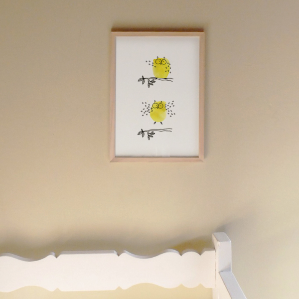 lacarteriedemma-lidbury-illustrations-happy-hibou-owl-yellow-jaune-birth-baby-kids-love-lyon