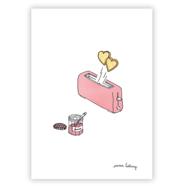 lacarteriedemma-lidbury-carte-Illustration-toast-love