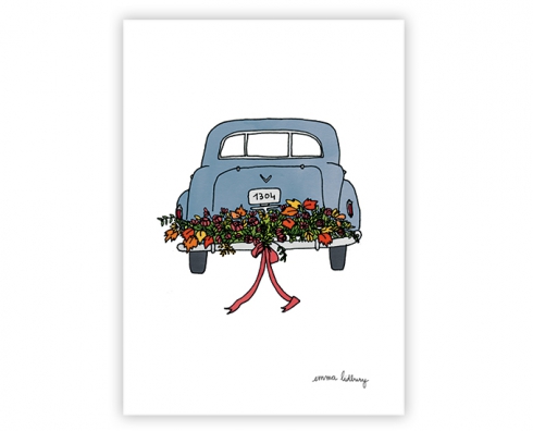 lacarteriedemma-lidbury-carte-Illustration-voiture-mariage lacarteriedemma-lidbury-carte-Illustration-voiture-mariage