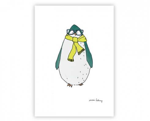 lacarteriedemma-lidbury-carte-Illustration-pinguin-lunette lacarteriedemma-lidbury-carte-Illustration-pinguin-lunette
