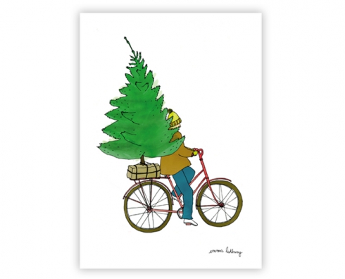lacarteriedemma-lidbury-carte-Illustration-sapin-velo-noel-xmas lacarteriedemma-lidbury-carte-Illustration-sapin-velo-noel-xmas
