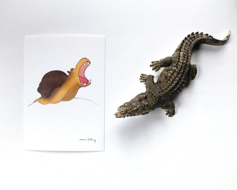 lacarteriedemma-lidbury-Illustration-hippopotame-escargot-kids-enfant